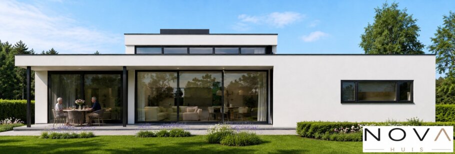 Exclusieve moderne gelijkvloerse woning A-100-v1 met verhoogde woonkamer