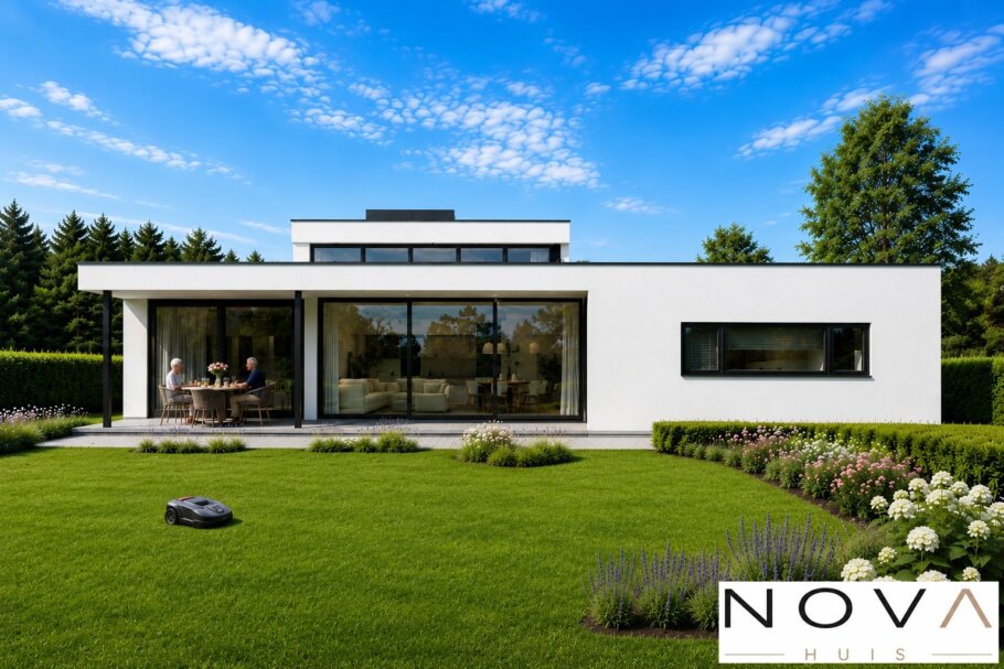 Exclusieve moderne gelijkvloerse woning A-100-v1 met verhoogde woonkamer