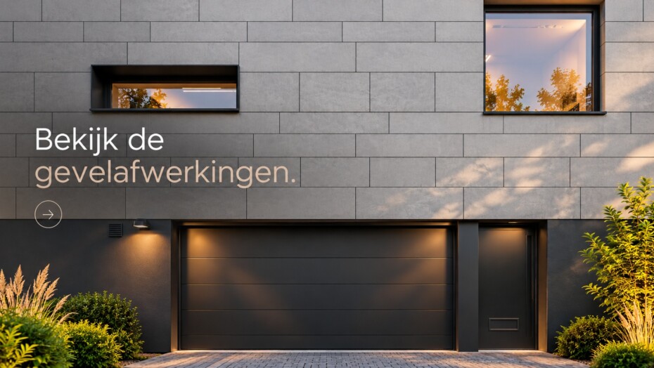 Mooie moderne woningen met moderne gevelbekleding en gevelafwerking