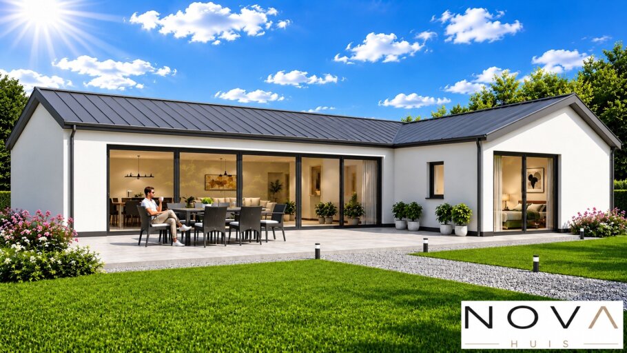 Moderne levensloopbestendige woning N-101LK met licht hellend dak