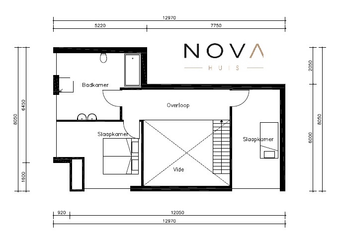 Moderne kubistische villa K-141  met plat dak en 450 m² woonoppervlakte