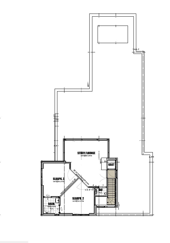 NOVA HUIS K-406 witte moderne kubistische kubus woning met veel glas prefab interieur