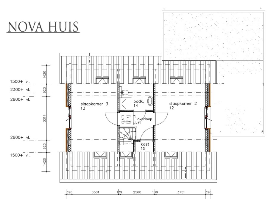 plattegrond-indeling-moderne-woning-met-zadeldak-NOVAHUIS-type-142