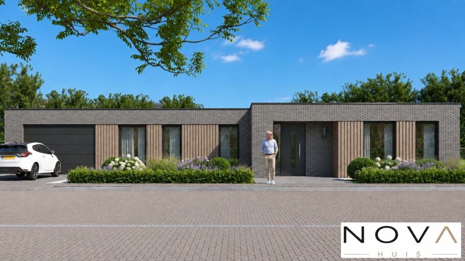 NOVAHUIS A 172 energieneutrale bungalow rolstoelvriendelijk met staalframe beter bouwsysteem